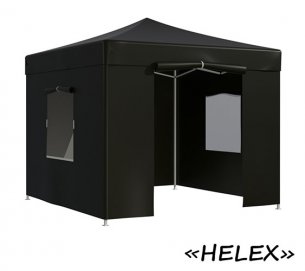 Тент-шатер быстросборный Helex 4332 3x3х3м полиэстер черный