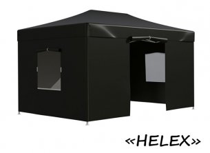 Тент-шатер быстросборный Helex 4342 3x4,5х3м полиэстер черный