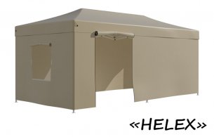 Тент-шатер быстросборный Helex 4362 3x6х3м полиэстер бежевый